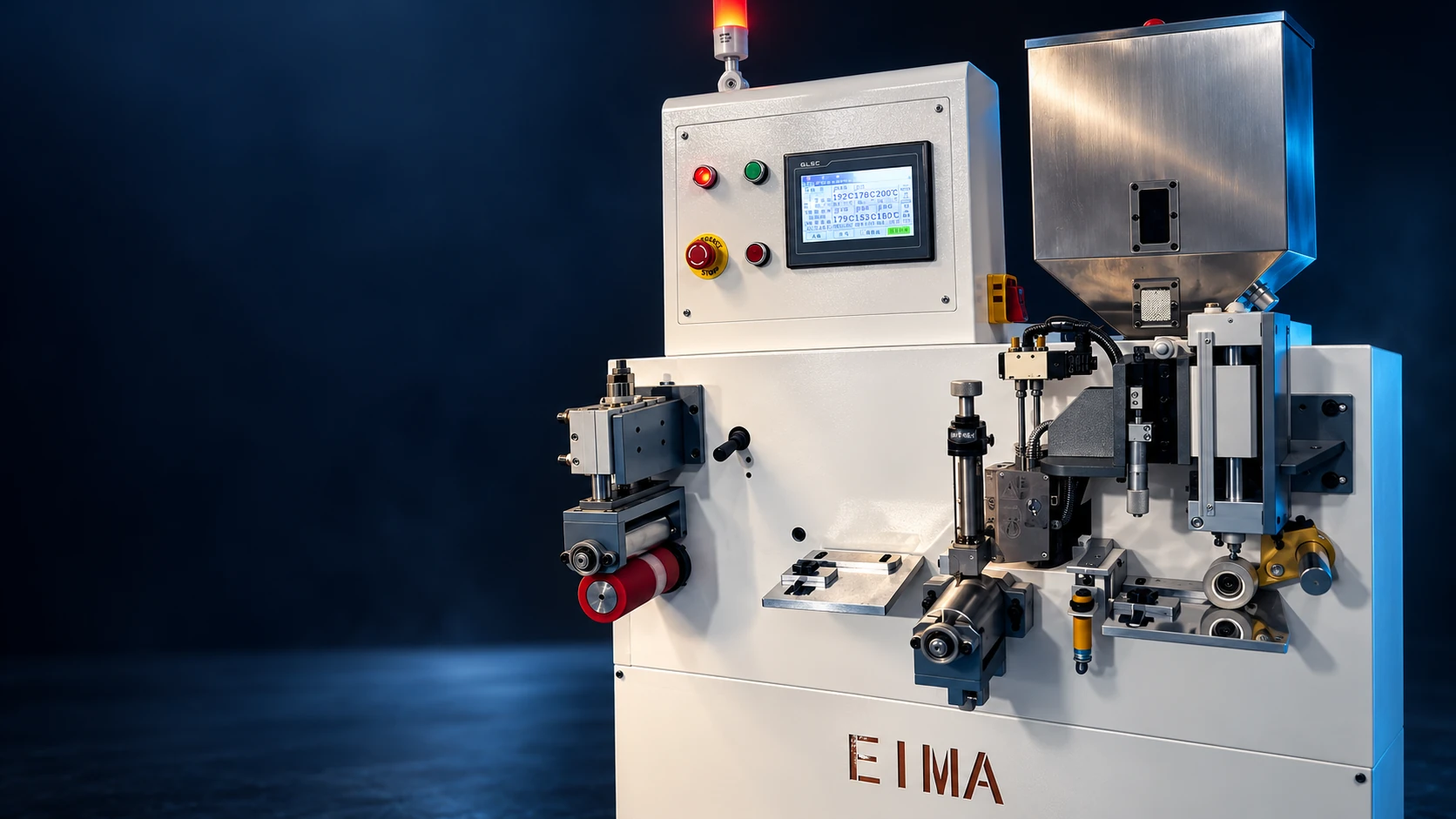 EM-60S machine in a studio composition based on the supplied photograph